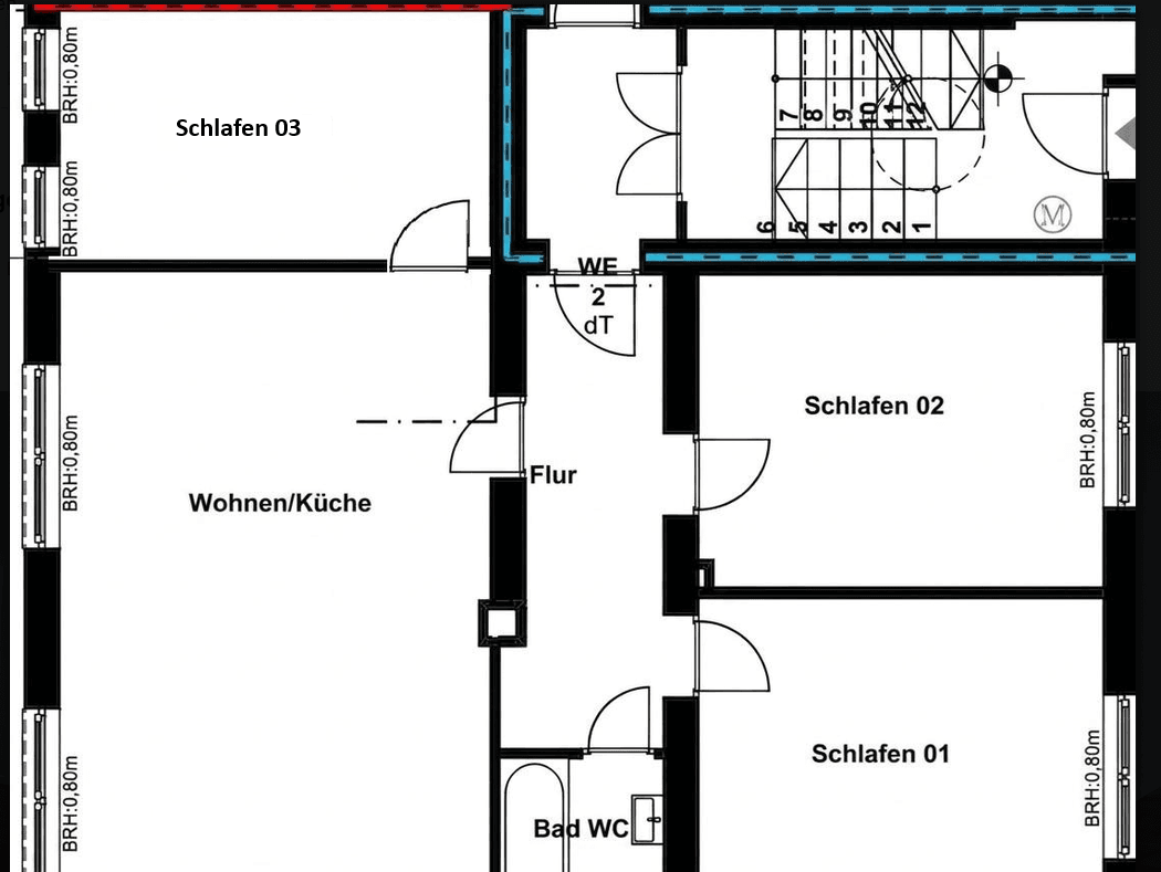 4 bedroom flat to rent, 95 m², Hakenstraße, Dortmund, North Rhine-Westphalia 4 bedroom flat to rent, 95 m², Hakenstraße, Dortmund, North Rhine-Westphalia