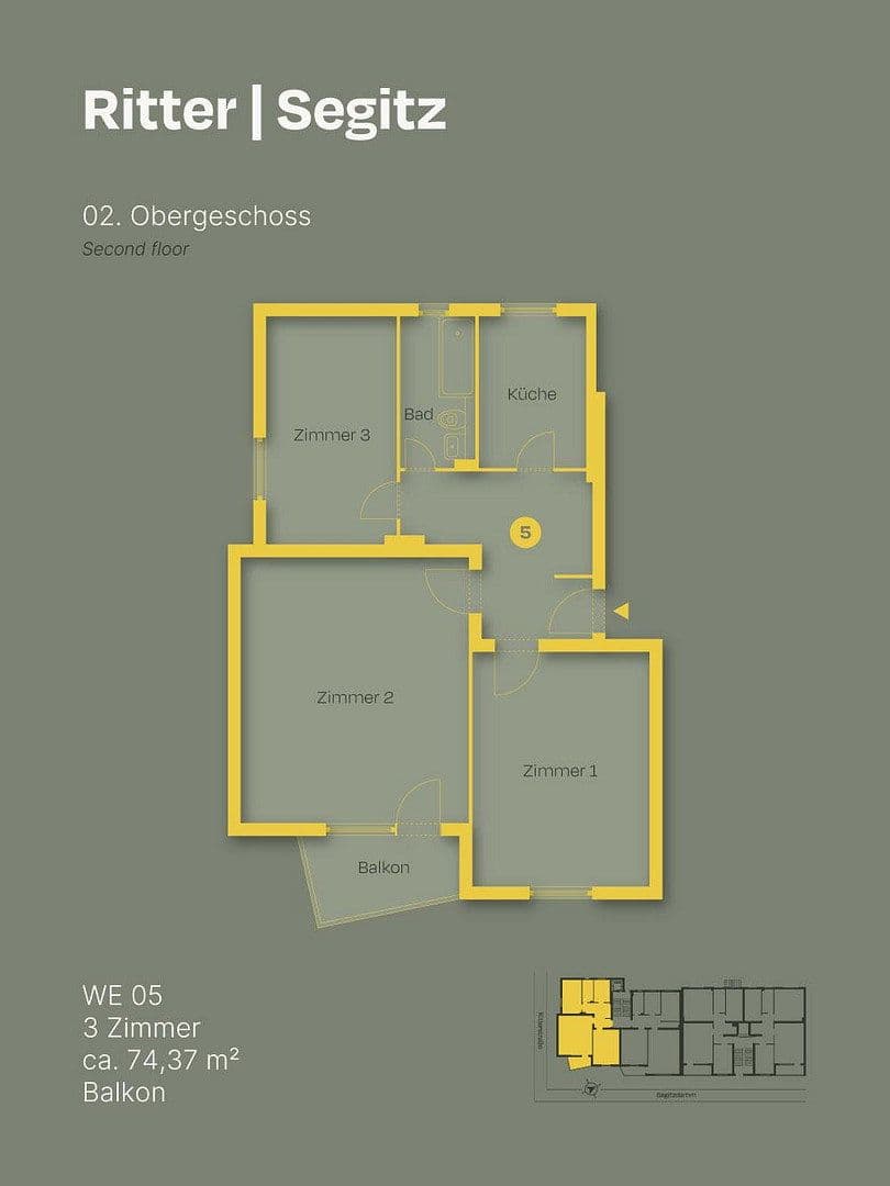 3 bedroom flat for sale, 74 m², Ritterstraße 1, Berlin, Berlin 3 bedroom flat for sale, 74 m², Ritterstraße 1, Berlin, Berlin