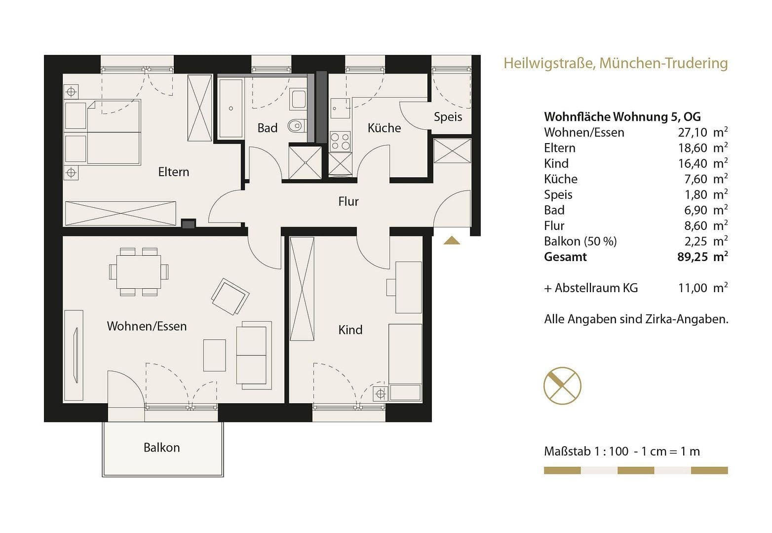 3 bedroom flat to rent, 90 m², Heilwigstraße 19, München-Trudering, Bavaria 3 bedroom flat to rent, 90 m², Heilwigstraße 19, München-Trudering, Bavaria