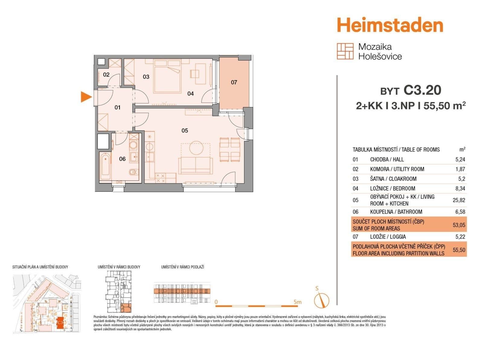 1 bedroom with open-plan kitchen flat to rent, 55 m², Vrbenského, Prague, Prague 1 bedroom with open-plan kitchen flat to rent, 55 m², Vrbenského, Prague, Prague