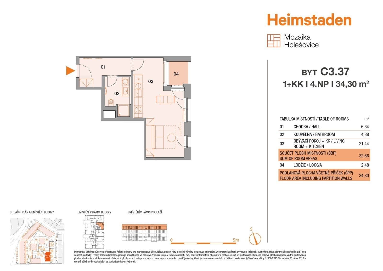 Studio flat to rent, 34 m², Vrbenského, Prague, Prague Studio flat to rent, 34 m², Vrbenského, Prague, Prague