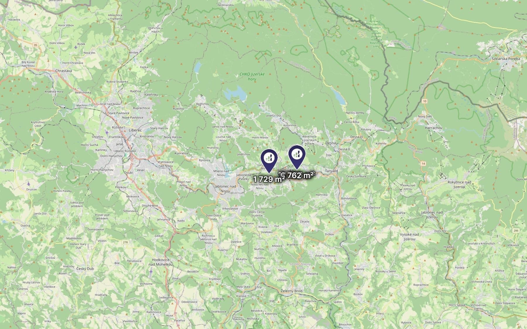 plot for sale, 20,747 m², Smržovka, Liberecký Region plot for sale, 20,747 m², Smržovka, Liberecký Region