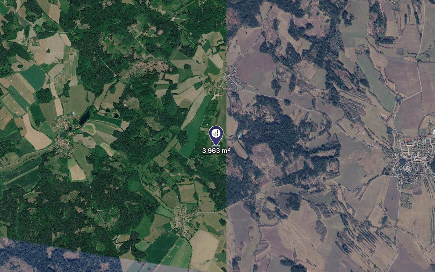 plot for sale, 3,963 m², Nový Rychnov, Vysočina Region plot for sale, 3,963 m², Nový Rychnov, Vysočina Region