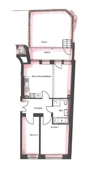 3 bedroom flat to rent, 75 m², Leipzig, Saxony 3 bedroom flat to rent, 75 m², Leipzig, Saxony