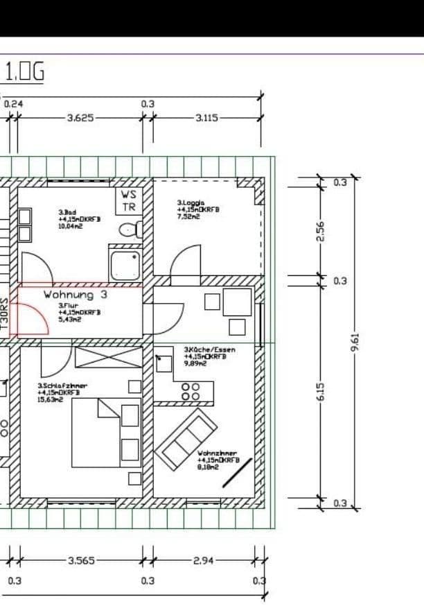 2 bedroom flat to rent, 55 m², Unterringingen 72, Bissingen, Bavaria 2 bedroom flat to rent, 55 m², Unterringingen 72, Bissingen, Bavaria