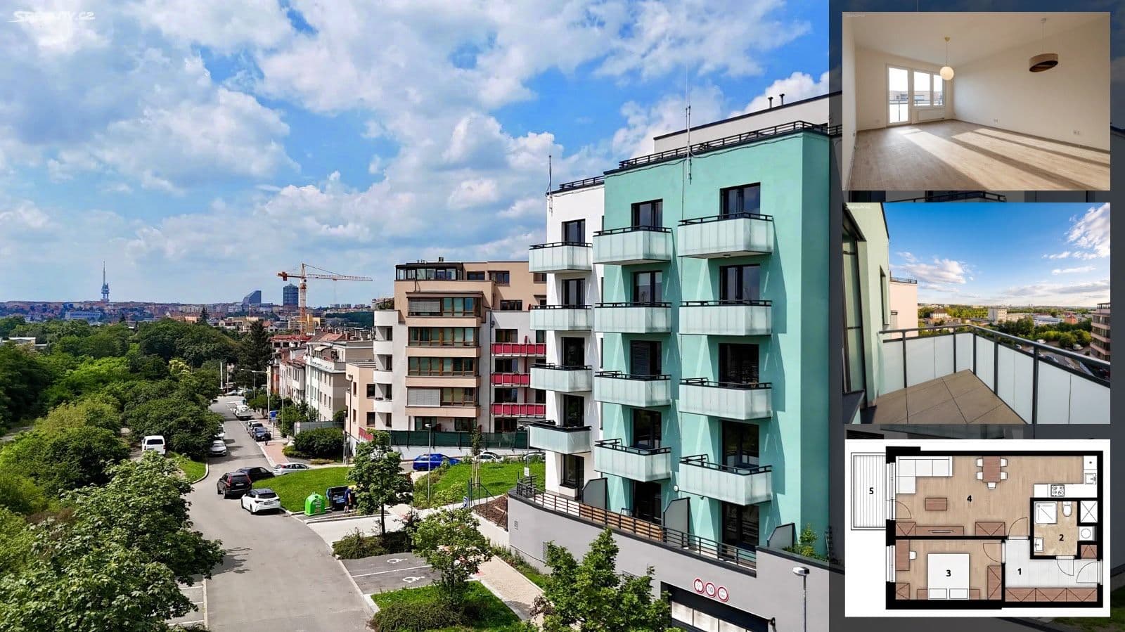 1 bedroom with open-plan kitchen flat for sale, 60 m², Strančická, Prague, Prague 1 bedroom with open-plan kitchen flat for sale, 60 m², Strančická, Prague, Prague