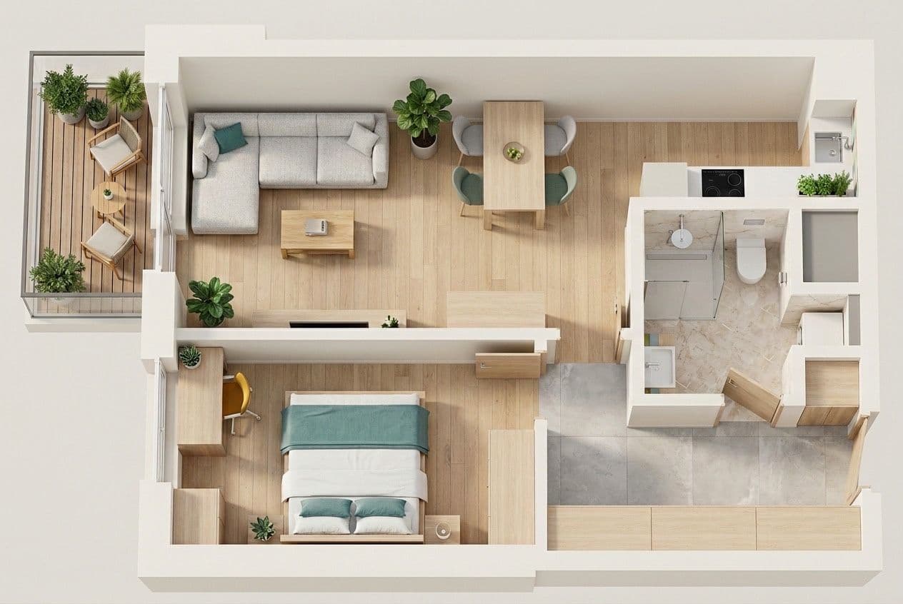 1 bedroom with open-plan kitchen flat for sale, 60 m², Strančická, Prague, Prague 1 bedroom with open-plan kitchen flat for sale, 60 m², Strančická, Prague, Prague