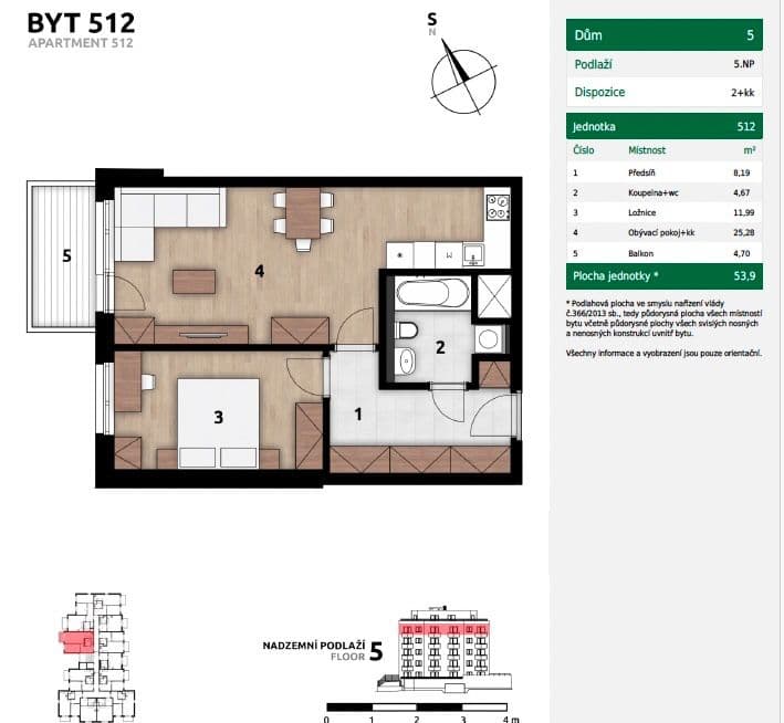 1 bedroom with open-plan kitchen flat for sale, 60 m², Strančická, Prague, Prague 1 bedroom with open-plan kitchen flat for sale, 60 m², Strančická, Prague, Prague