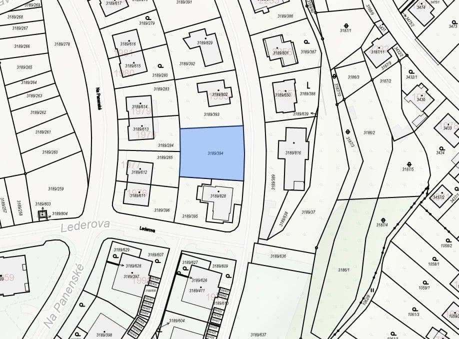 plot for sale, 826 m², Ke Kocandě, Roztoky, Středočeský Region plot for sale, 826 m², Ke Kocandě, Roztoky, Středočeský Region
