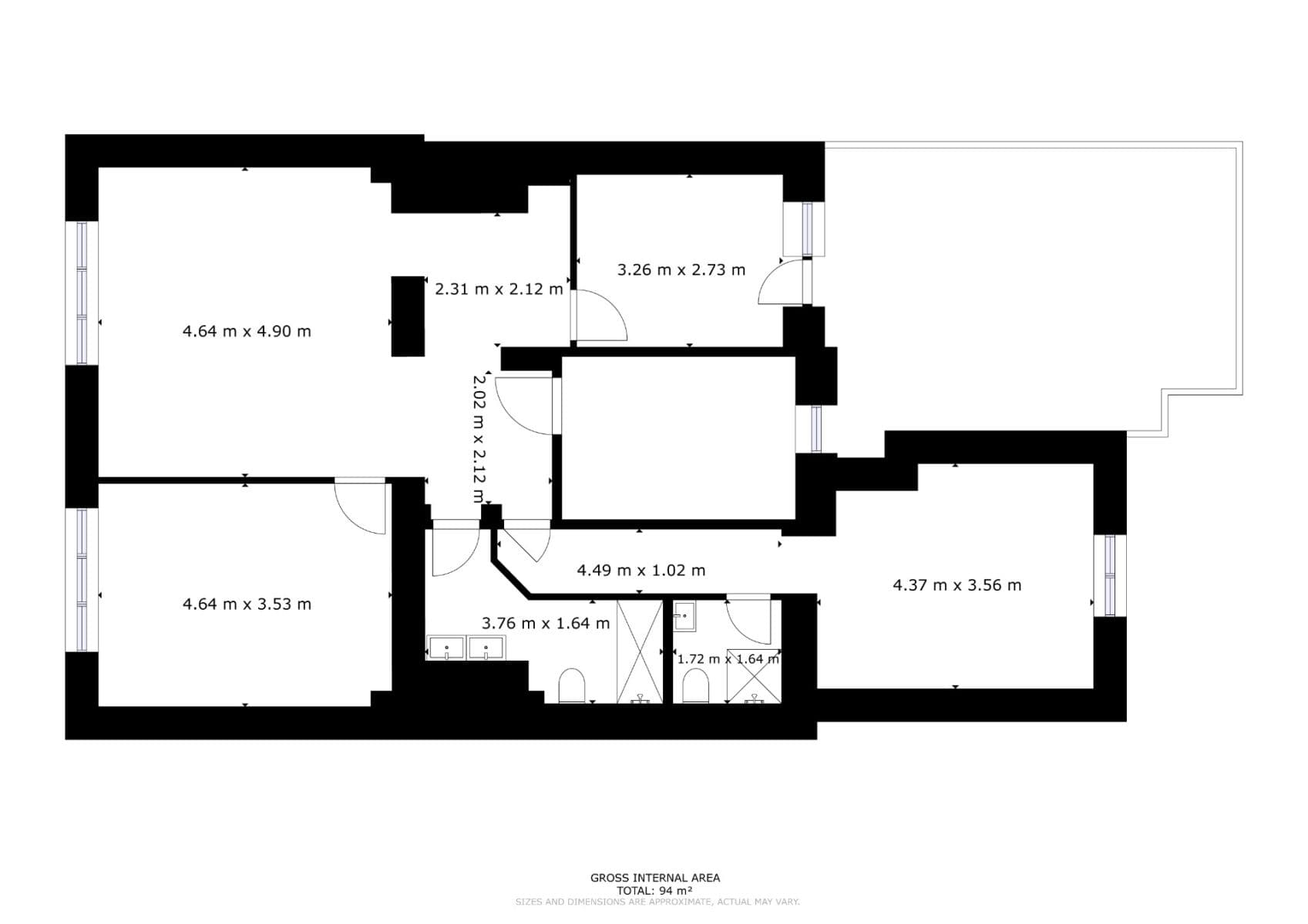 3 bedroom with open-plan kitchen flat for sale, 130 m², Slámova, Brno, Jihomoravský Region 3 bedroom with open-plan kitchen flat for sale, 130 m², Slámova, Brno, Jihomoravský Region