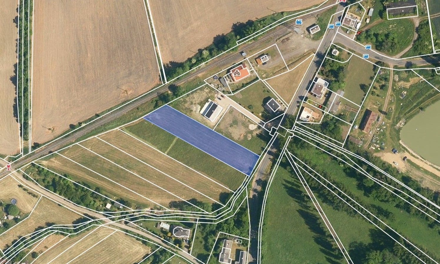 plot for sale, 2,612 m², Domousnice, Středočeský Region plot for sale, 2,612 m², Domousnice, Středočeský Region