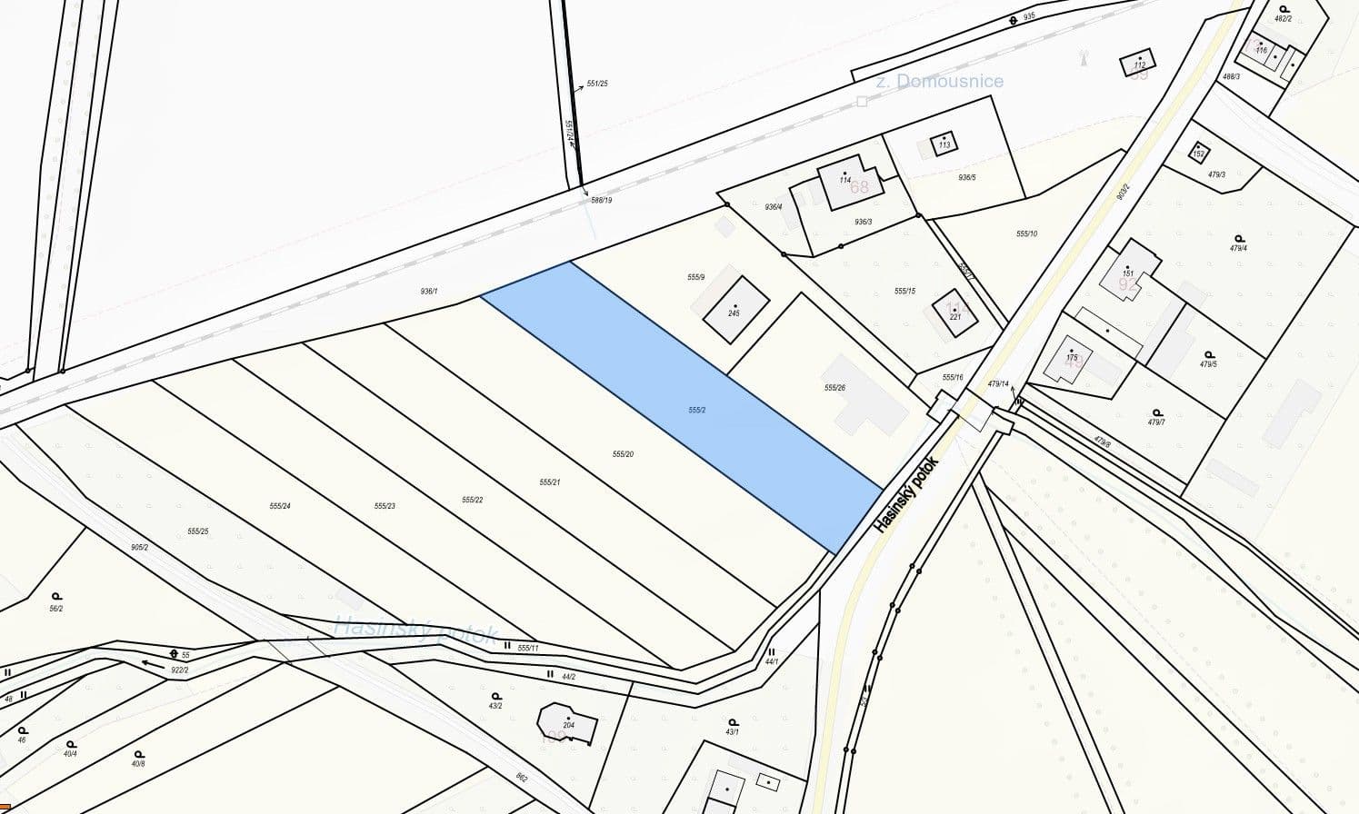 plot for sale, 2,612 m², Domousnice, Středočeský Region plot for sale, 2,612 m², Domousnice, Středočeský Region