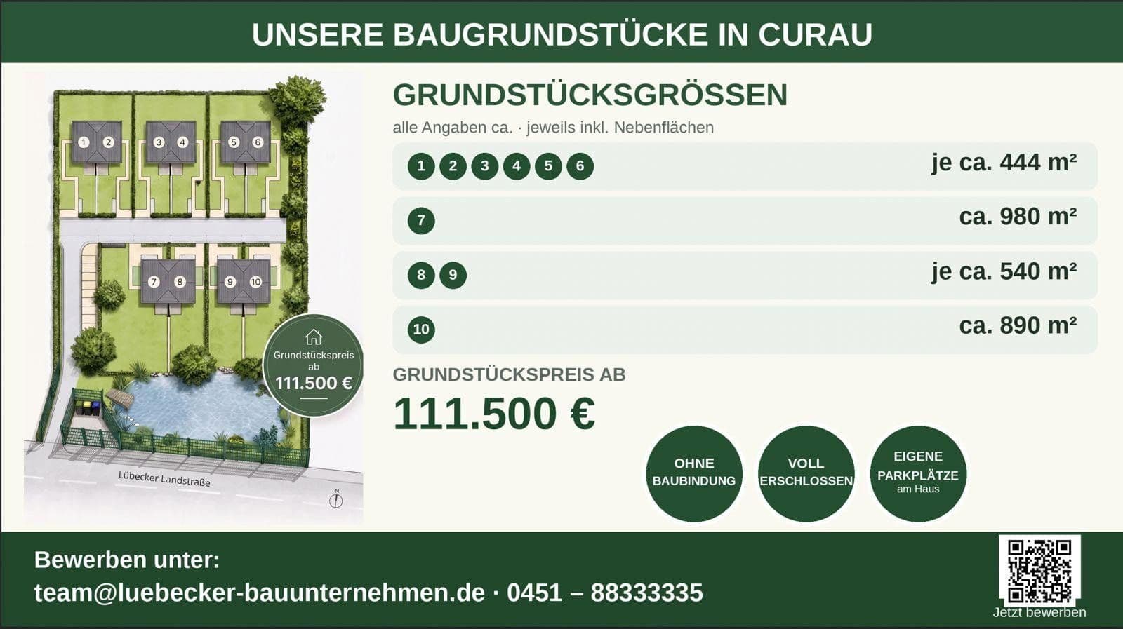plot for sale, 444 m², Lübecker Landstraße, Stockelsdorf, Schleswig-Holstein plot for sale, 444 m², Lübecker Landstraße, Stockelsdorf, Schleswig-Holstein