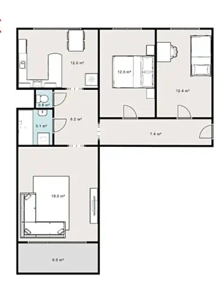 3 bedroom flat for sale, 80 m², Velké Hamry, Liberecký Region 3 bedroom flat for sale, 80 m², Velké Hamry, Liberecký Region