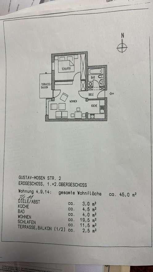2 bedroom flat to rent, 45 m², Gustav-Mosen-Straße 2, Zwickau, Saxony 2 bedroom flat to rent, 45 m², Gustav-Mosen-Straße 2, Zwickau, Saxony