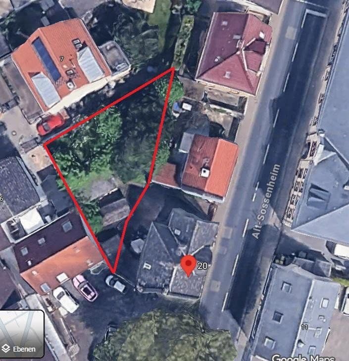 plot for sale, 293 m², Alt Sossenheim 20, Frankfurt am Main, Hesse plot for sale, 293 m², Alt Sossenheim 20, Frankfurt am Main, Hesse