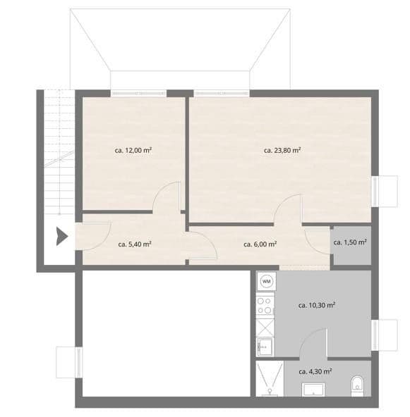 2 bedroom flat to rent, 64 m², Augsburg, Bavaria 2 bedroom flat to rent, 64 m², Augsburg, Bavaria