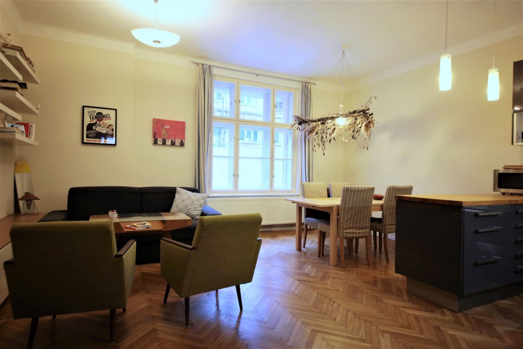 1 bedroom with open-plan kitchen flat to rent, 65 m², Křížkovského, Prague, Prague 1 bedroom with open-plan kitchen flat to rent, 65 m², Křížkovského, Prague, Prague