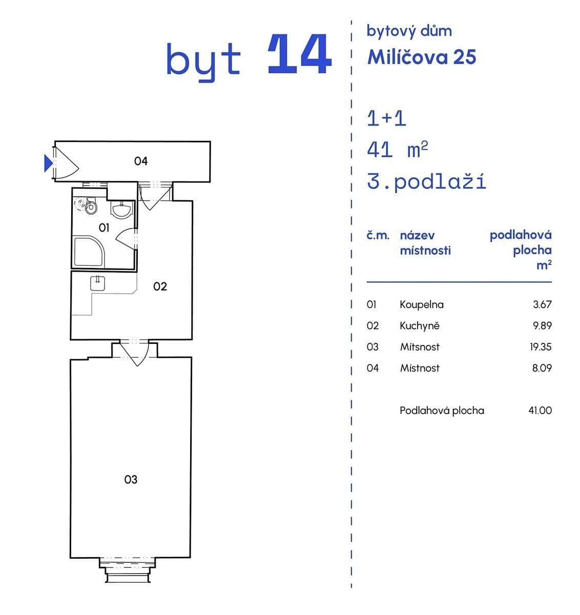 flat to rent, 0 m², Milíčova, Prague, Prague flat to rent, 0 m², Milíčova, Prague, Prague