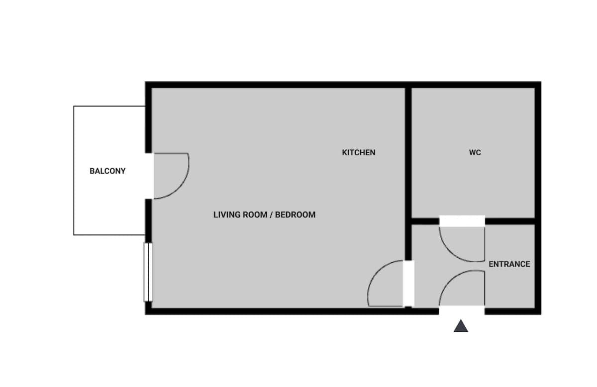 flat to rent, 29 m², Sázavská, Prague, Prague flat to rent, 29 m², Sázavská, Prague, Prague