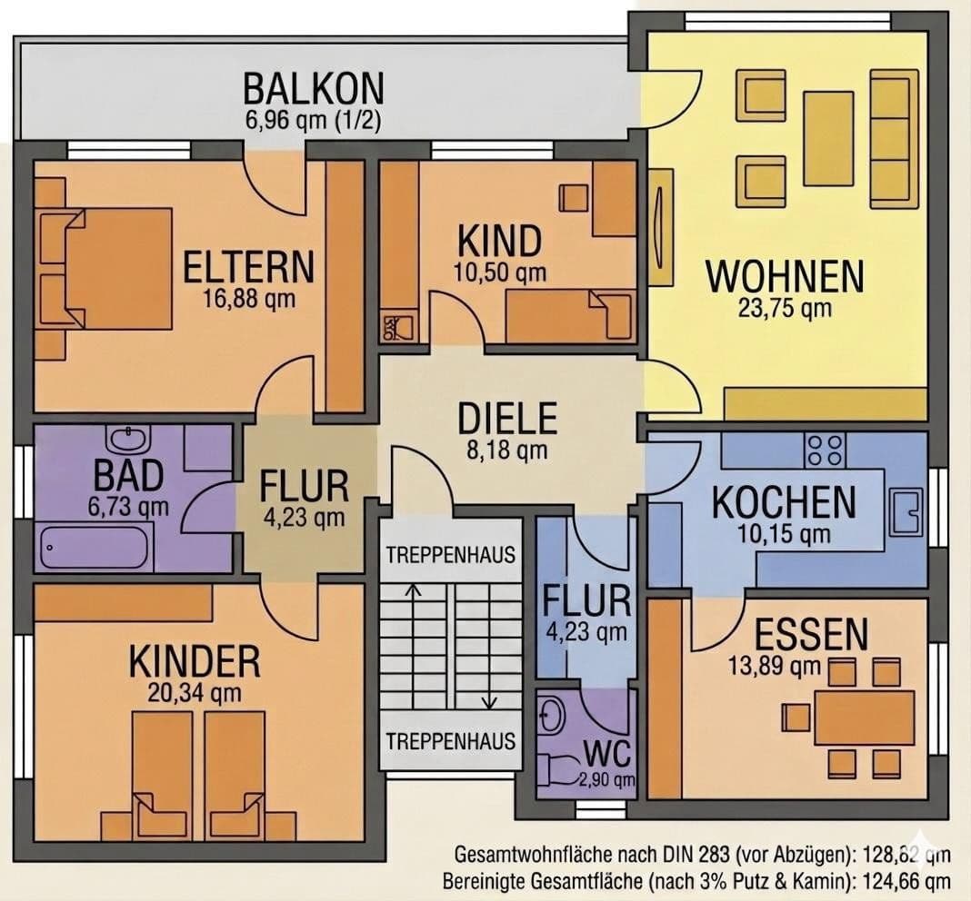 5 bedroom flat for sale, 125 m², Bergatreute, Baden-Württemberg 5 bedroom flat for sale, 125 m², Bergatreute, Baden-Württemberg