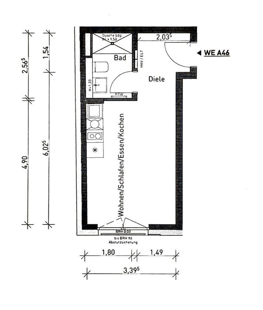 1 bedroom flat to rent, 27 m², Maximilianstr. 43, Nürnberg, Bavaria 1 bedroom flat to rent, 27 m², Maximilianstr. 43, Nürnberg, Bavaria