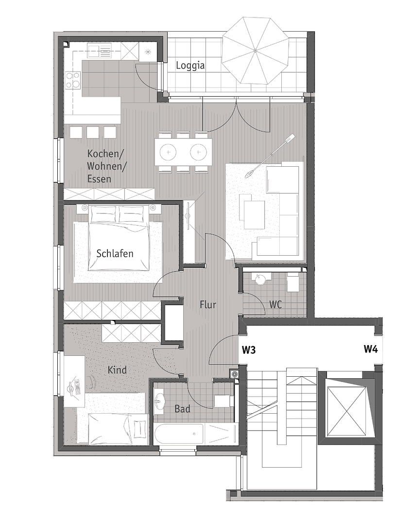 3 bedroom flat to rent, 88 m², Seligenstadt, Hesse 3 bedroom flat to rent, 88 m², Seligenstadt, Hesse