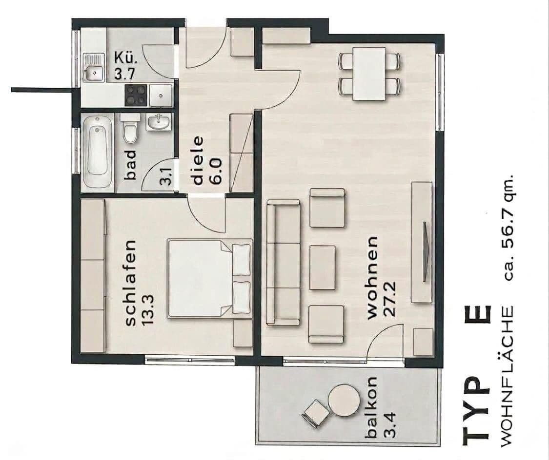 2 bedroom flat for sale, 57 m², Frankfurt, Hesse 2 bedroom flat for sale, 57 m², Frankfurt, Hesse