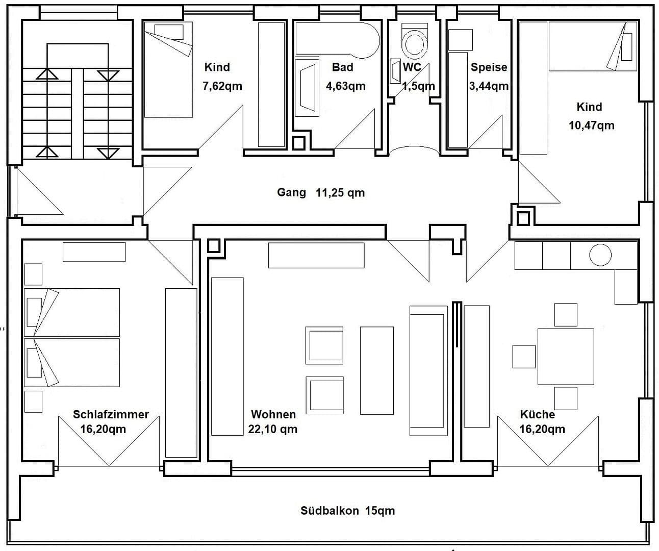 4 bedroom flat to rent, 97 m², Austr. 6, Fischach, Bavaria 4 bedroom flat to rent, 97 m², Austr. 6, Fischach, Bavaria