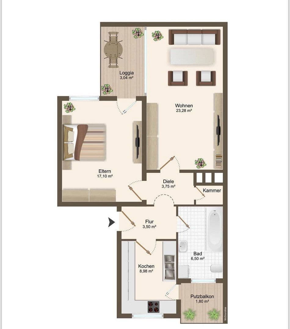 2 bedroom flat to rent, 64 m², Speyer, Rhineland-Palatinate 2 bedroom flat to rent, 64 m², Speyer, Rhineland-Palatinate
