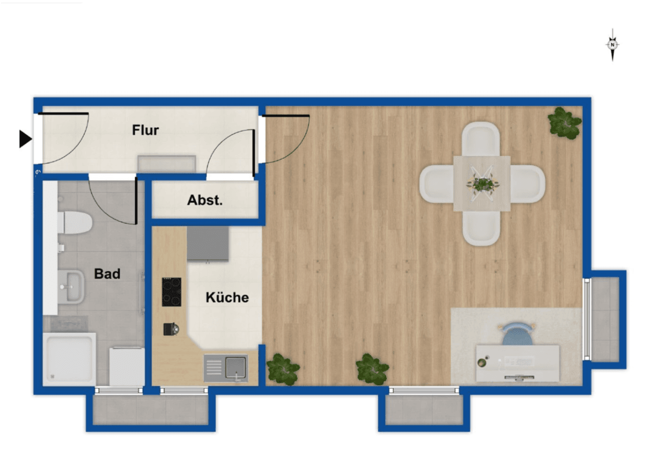 1 bedroom flat to rent, 46 m², Unterhaching, Bavaria 1 bedroom flat to rent, 46 m², Unterhaching, Bavaria