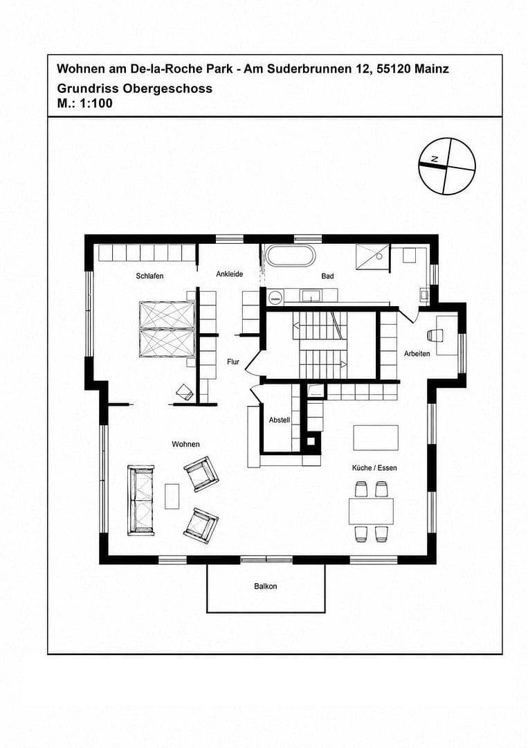 2 bedroom with open-plan kitchen flat to rent, 126 m², Am Suderbrunnen 12, Mainz, Rhineland-Palatinate 2 bedroom with open-plan kitchen flat to rent, 126 m², Am Suderbrunnen 12, Mainz, Rhineland-Palatinate