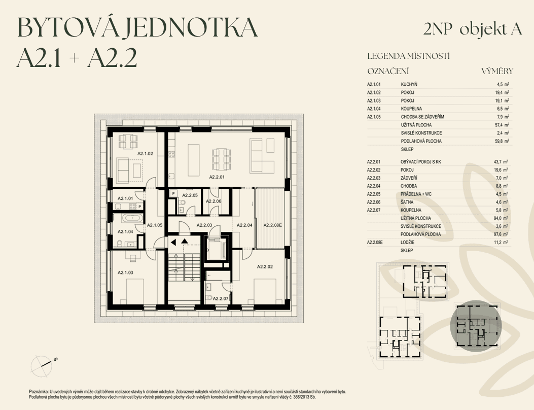 3 bedroom with open-plan kitchen flat for sale, 157 m², U Starého židovského hřbitova, Prague, Prague 3 bedroom with open-plan kitchen flat for sale, 157 m², U Starého židovského hřbitova, Prague, Prague
