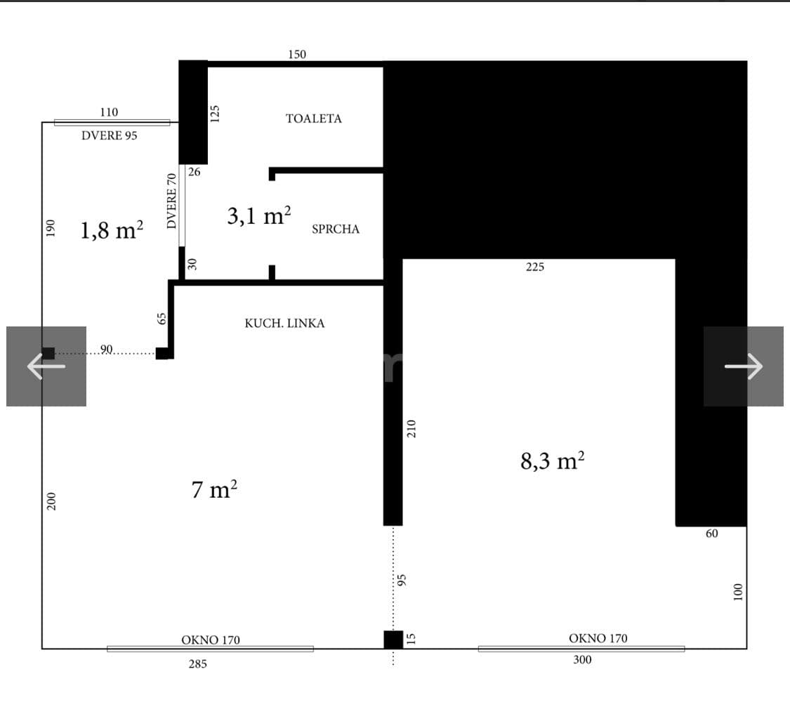 Studio flat to rent, 21 m², Dělnická, Prague, Prague Studio flat to rent, 21 m², Dělnická, Prague, Prague