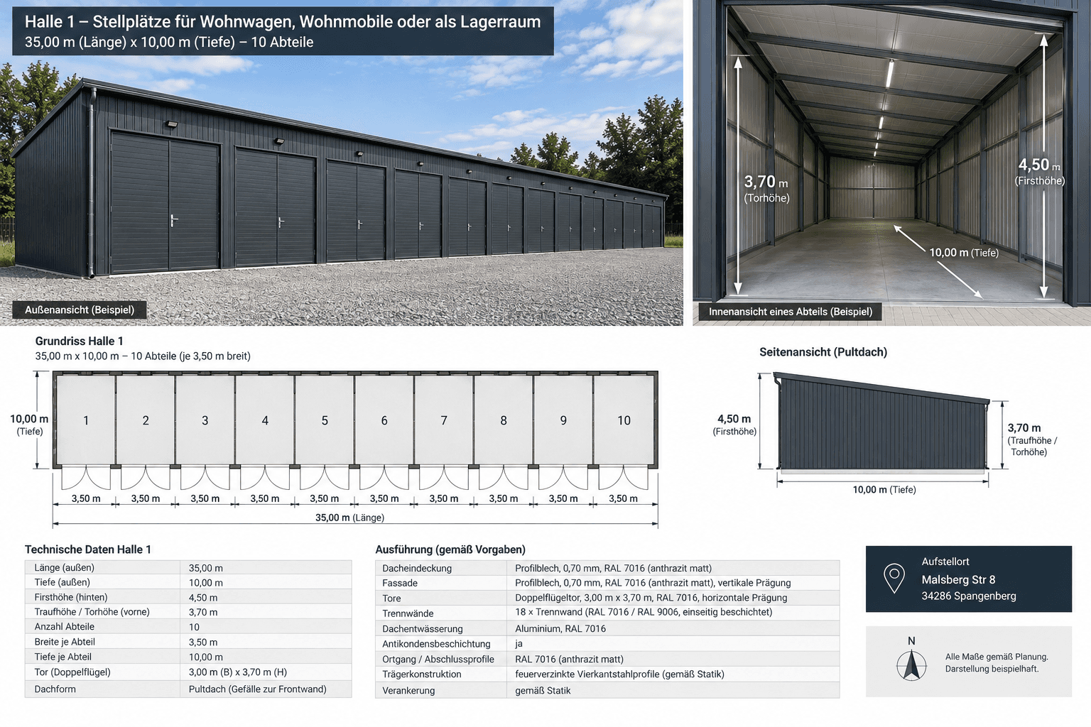 garage to rent, 11,000 m², Malsberg Str 8, Spangenberg, Hesse garage to rent, 11,000 m², Malsberg Str 8, Spangenberg, Hesse