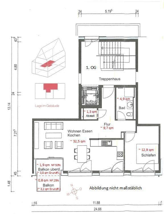 2 bedroom flat to rent, 64 m², Ulm, Baden-Württemberg 2 bedroom flat to rent, 64 m², Ulm, Baden-Württemberg