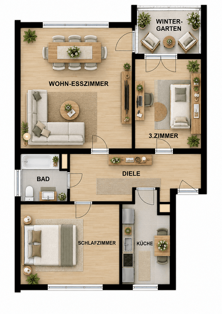 3 bedroom flat to rent, 80 m², Rodgau, Hesse 3 bedroom flat to rent, 80 m², Rodgau, Hesse