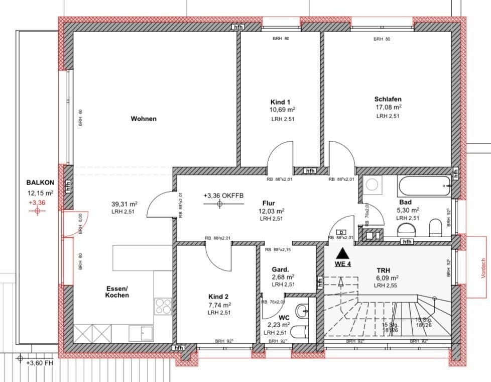 4 bedroom flat to rent, 100 m², Neckargemünd, Baden-Württemberg 4 bedroom flat to rent, 100 m², Neckargemünd, Baden-Württemberg