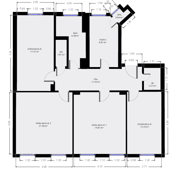 4 bedroom flat to rent, 103 m², Freiberg, Saxony 4 bedroom flat to rent, 103 m², Freiberg, Saxony