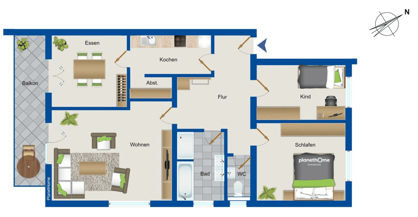 4 bedroom flat to rent, 105 m², Orchideenweg 3, Stutensee, Baden-Württemberg 4 bedroom flat to rent, 105 m², Orchideenweg 3, Stutensee, Baden-Württemberg