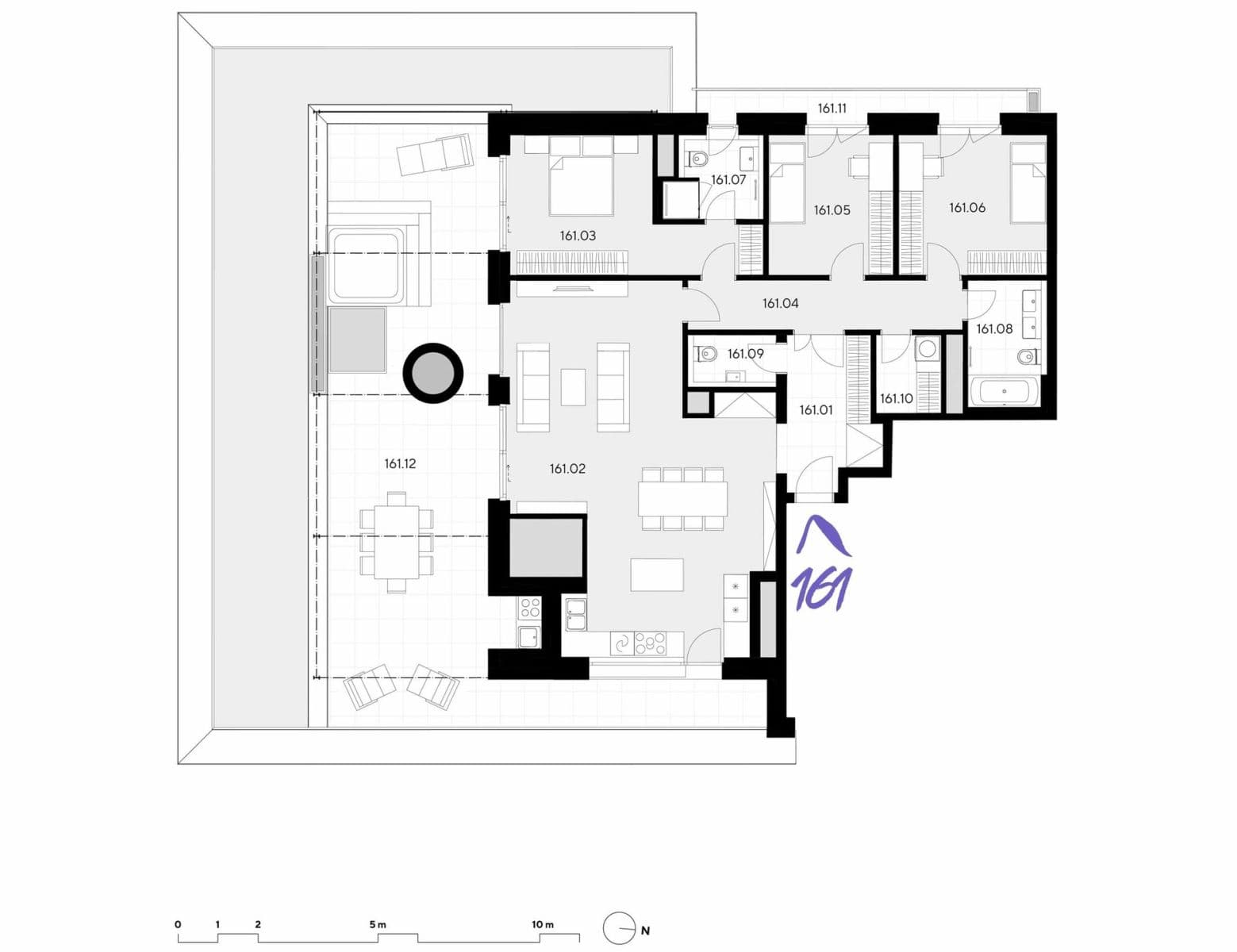 3 bedroom with open-plan kitchen flat for sale, 132 m², Nádražní, Prague, Prague 3 bedroom with open-plan kitchen flat for sale, 132 m², Nádražní, Prague, Prague