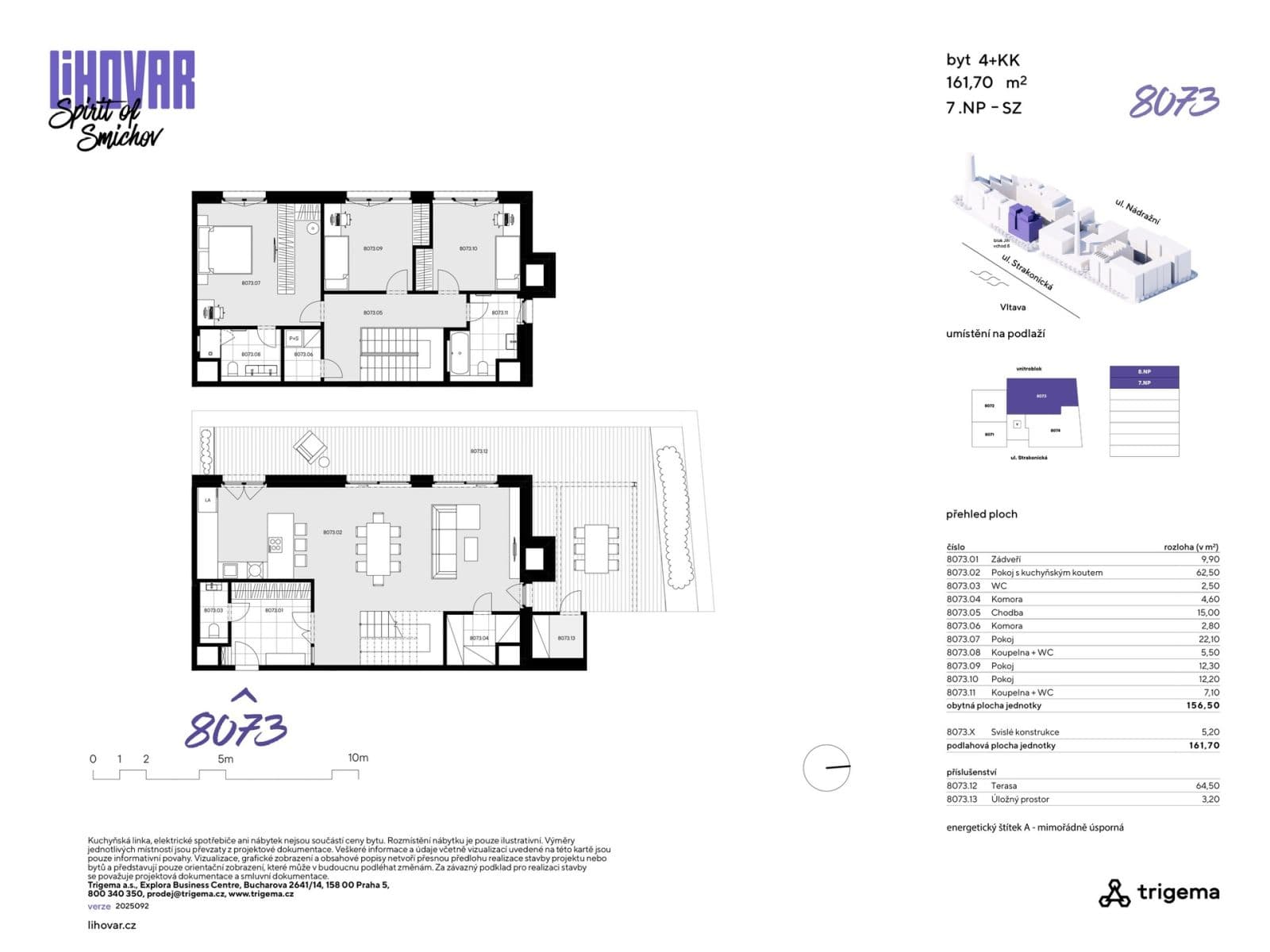 3 bedroom with open-plan kitchen flat for sale, 156 m², Nádražní, Prague, Prague 3 bedroom with open-plan kitchen flat for sale, 156 m², Nádražní, Prague, Prague