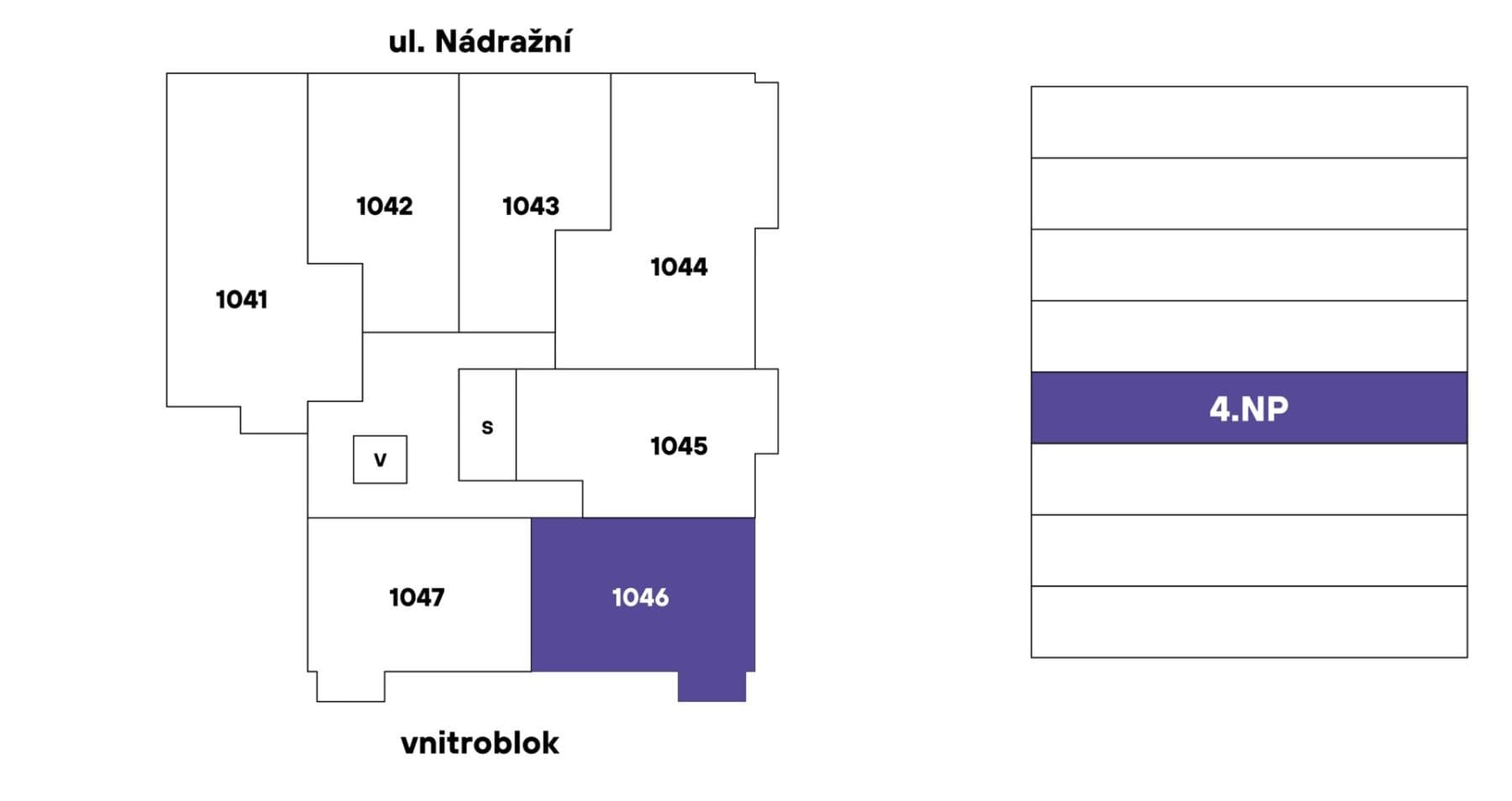 1 bedroom with open-plan kitchen flat for sale, 47 m², Nádražní, Prague, Prague 1 bedroom with open-plan kitchen flat for sale, 47 m², Nádražní, Prague, Prague
