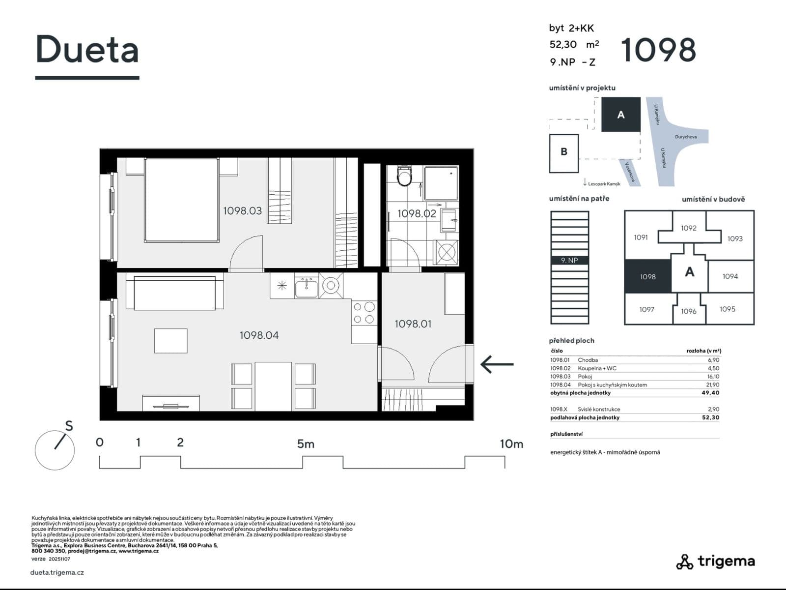 1 bedroom with open-plan kitchen flat for sale, 49 m², Vosátkova, Prague, Prague 1 bedroom with open-plan kitchen flat for sale, 49 m², Vosátkova, Prague, Prague