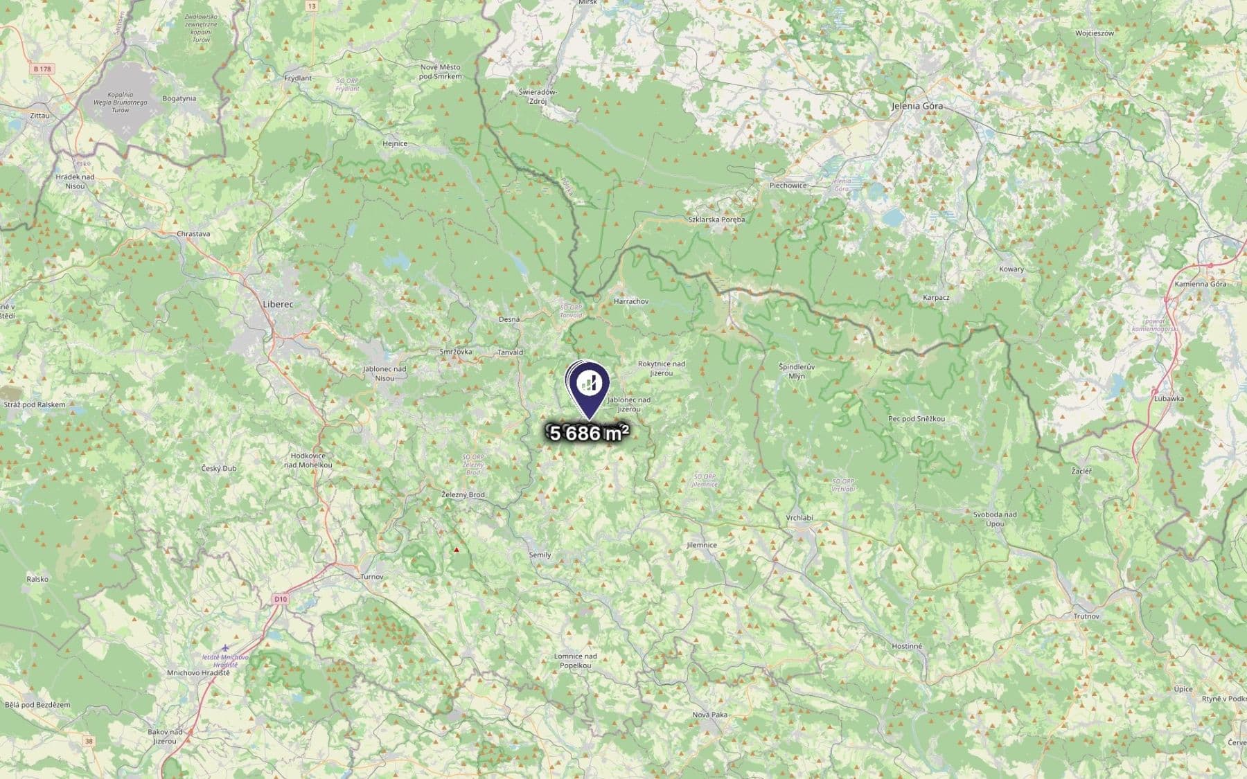 plot for sale, 1,840 m², Vysoké nad Jizerou, Liberecký Region plot for sale, 1,840 m², Vysoké nad Jizerou, Liberecký Region