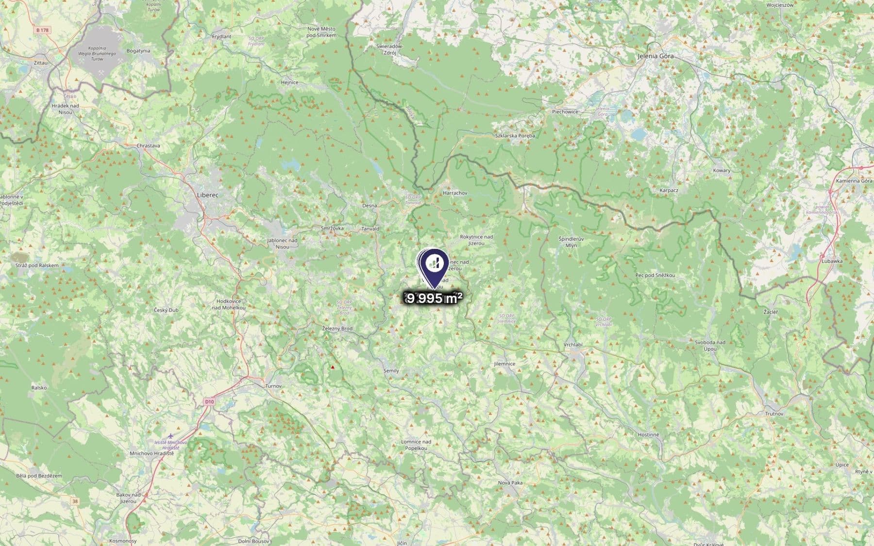 plot for sale, 2,612 m², Vysoké nad Jizerou, Liberecký Region plot for sale, 2,612 m², Vysoké nad Jizerou, Liberecký Region