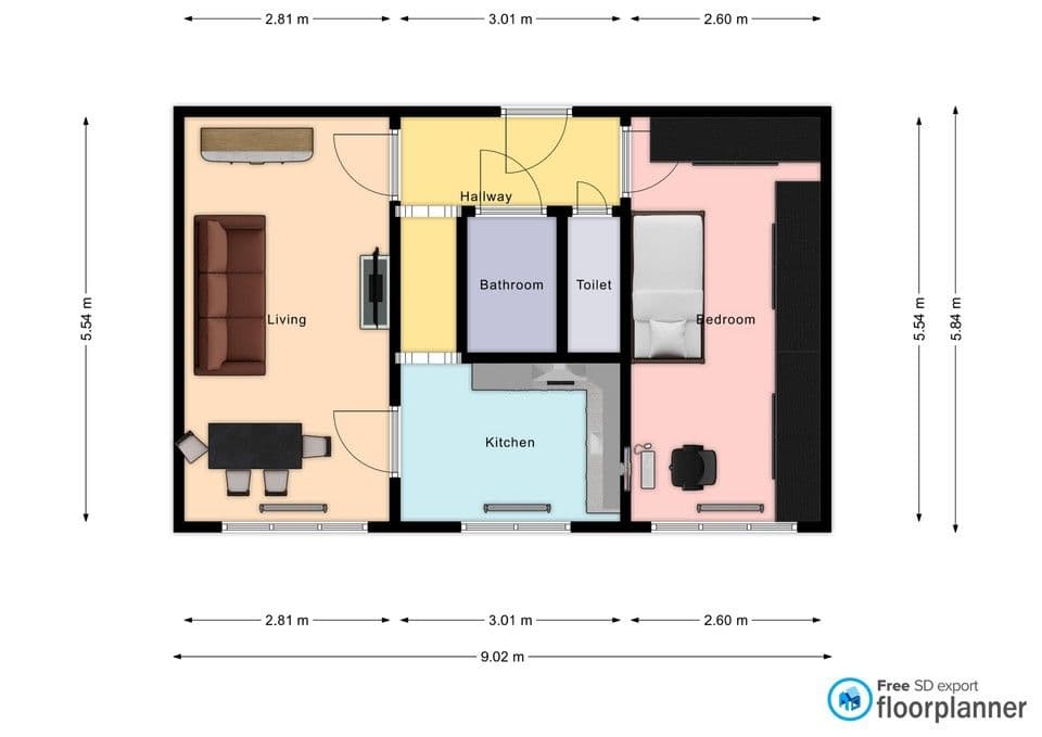 2 bedroom flat for sale, 51 m², Malovická, Prague, Prague 2 bedroom flat for sale, 51 m², Malovická, Prague, Prague