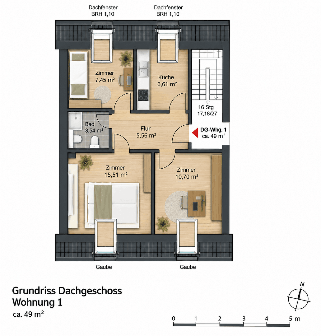 3 bedroom flat to rent, 50 m², Hahnenstraße 14, Hanover, Lower Saxony 3 bedroom flat to rent, 50 m², Hahnenstraße 14, Hanover, Lower Saxony