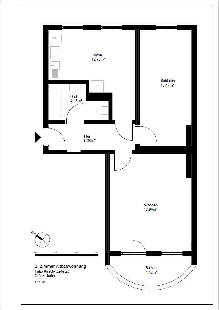 2 bedroom flat for sale, 56 m², Berlin, Berlin 2 bedroom flat for sale, 56 m², Berlin, Berlin