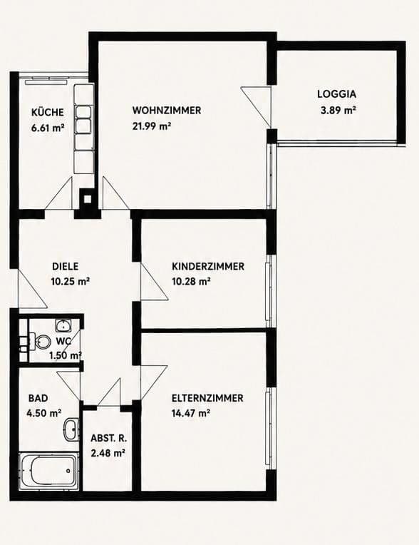 3 bedroom flat to rent, 80 m², München, Bavaria 3 bedroom flat to rent, 80 m², München, Bavaria